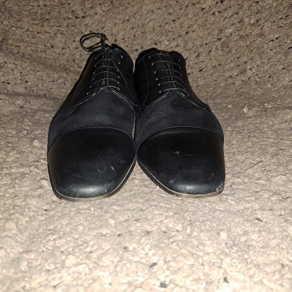 CHRISTIAN LOUBOUTIN-Greggo-Suede & Black Leather Shoes-Sz 42-9-Good Pre-Owned - Picture 3 of 9